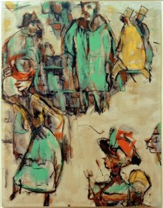 ストリートシーン 作： Christian Rohlfs