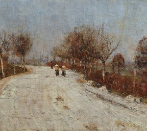 ゲルメローダへの道、1893 作： Christian Rohlfs