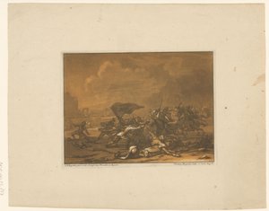 徒歩での騎兵と兵士の戦闘 騎手と馬と戦い (シリーズタイトル) 作： Christian Rugendas