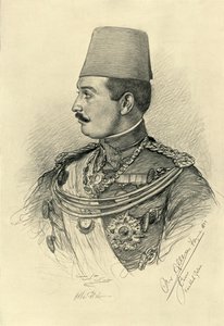 アッバース 2 世ヘルミー ベイ、クッベ宮殿、カイロ、エジプト、1898 年。 作： Christian Wilhelm Allers