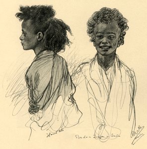 「アスワンのベドウィンの少年たち」、1898年、30ページ 作： Christian Wilhelm Allers