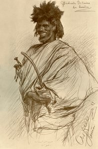 ビシャリ人、アスワン、エジプト、1898 年。 作： Christian Wilhelm Allers