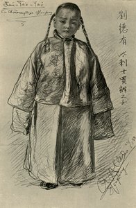 Lan-Tak-Yau - 中国人の少年、香港、1898 年。