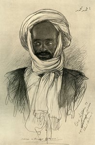 蒸気船「ハタソー」に乗船する男性、エジプト、1898年。 作： Christian Wilhelm Allers