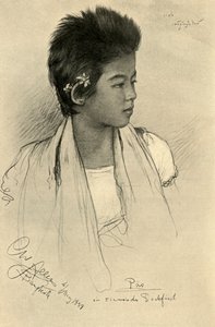 パオ - 十代の少女、バンコク、1898年。