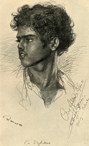 シンハラ人、コロンボ、セイロン、1898年。 作： Christian Wilhelm Allers