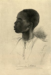 スーダンの兵士、エジプト、1898 年。 作： Christian Wilhelm Allers