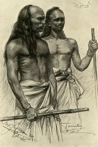 タミル人男性、コロンボ、セイロン、1898年。 作： Christian Wilhelm Allers
