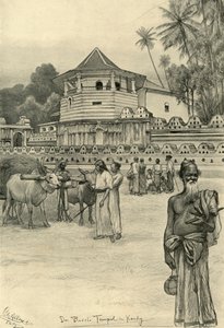 歯の神殿、キャンディ、セイロン、1898年。 作： Christian Wilhelm Allers
