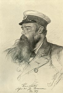 「ブレーメン」の船長、1898 年。 作： Christian Wilhelm Allers