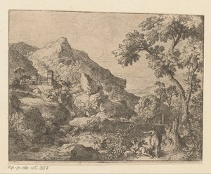 アルカディアの山の風景 作： Christian Wilhelm Ernst Dietrich
