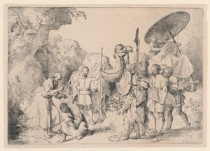 エチオピア人に洗礼を施す聖フィリップ 作： Christian Wilhelm Ernst Dietrich