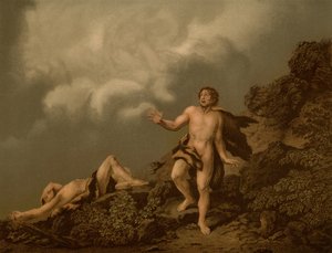 Cains Fratricide 作： Christian Wilhelm Ernst after Dietrich