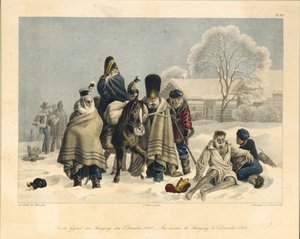 1812 年 12 月 3 日、1820 年代のスマーホン付近 作： Christian Wilhelm Faber du Faur von