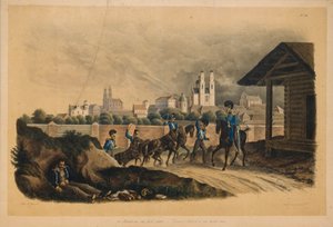 1812 年 7 月 25 日、1820 年代のポロツク市の近く 作： Christian Wilhelm Faber du Faur von