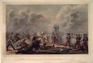 セメノフスキー村の前のボロジノの戦場で、1820年代 作： Christian Wilhelm Faber du Faur von