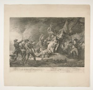 The Death of General Montgomery at Quebec (La Mort du General Montgomery devant Quebec) 作： Christian Wilhelm Ketterlinus