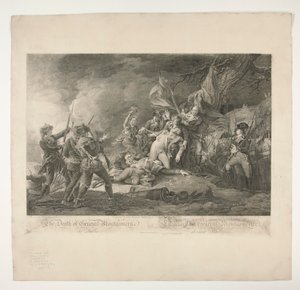 ケベックでのモンゴメリー将軍の死 作： Christian Wilhelm Ketterlinus