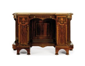 ルネッサンス復活寄木細工サイドボード 作： Christian and Gustave Herter