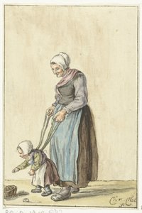母親は子供に歩き方を教える 作： Christina Chalon