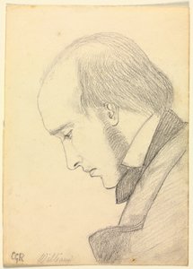 ウィリアム・マイケル・ロセッティの肖像 作： Christina Georgina Rossetti