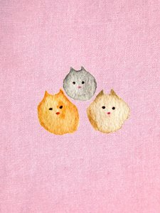 ピンクの猫