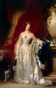 プロイセンの皇后アレクサンドラ フョードロヴナ シャーロットの肖像、1840 年。 作： Christina Robertson