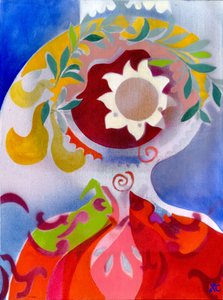 戴冠式、2010年頃（キャンバスにアクリル画） 作： Christina Saj
