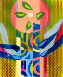 Grace, c. 2009 (アクリル、パネル 作： Christina Saj