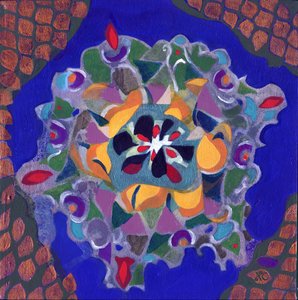 Meditation 10, c. 2017 (キャンバスにアクリル) 作： Christina Saj