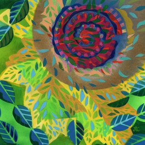 Meditation 11, c. 2017 (アクリル、パネル 作： Christina Saj
