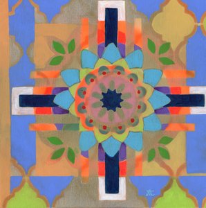 瞑想 25, c. 2017 アクリル、パネル 作： Christina Saj