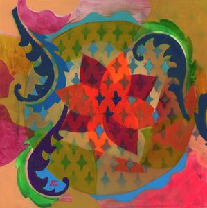 Meditation 9 Transfiguration, c 2017 (acrylic on canvas 作： Christina Saj
