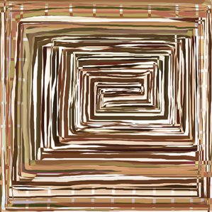 土の香りのする螺旋模様