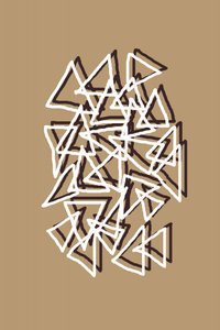 幾何学的な三角形のレイヤー 作： 