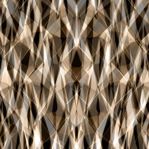 温かみのある幾何学的抽象画 作： 