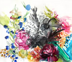 鮮やかな花束 作： 