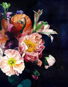 鮮やかで情緒あふれる花々 作： 