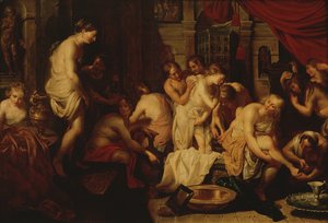 女性の入浴 作： Christoffel Jacobsz van der Lamen