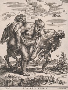 シレノスの行進、約。 1652年。 作： Christoffel Jegher