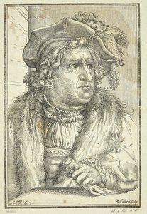 ファンタジー, 肖像画, の, 老人, ∥で∥, 帽子 作： Christoffel van