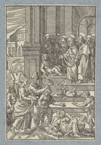 アナニアとサファイア 作： Christoffel van Sichem (II)