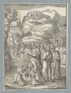 キリストはハンセン病患者を癒す 作： Christoffel van Sichem (II)