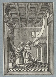 トビアスとサラの結婚式の夜 作： Christoffel van Sichem (II)