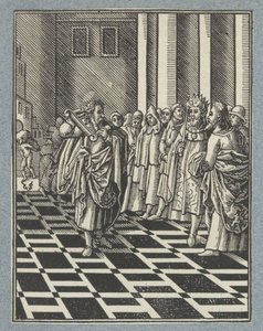 エレミヤとバビロニアのくびき 作： Christoffel van Sichem (II)