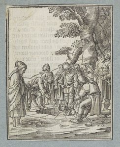 ジョセフは兄弟たちによって井戸から引き上げられました 作： Christoffel van Sichem (II)