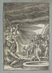 ジョセフは穴に投げ込まれます 作： Christoffel van Sichem (II)