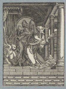 ニネベの王は苦行をする 作： Christoffel van Sichem (II)