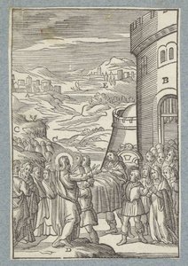 ナインのやもめの息子の復活 作： Christoffel van Sichem (II)
