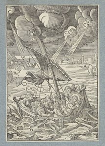ガリラヤの海の嵐 作： Christoffel van Sichem (II)